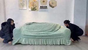 Thickened living room sofa cover Sofa cover Sofa Seat Cover Cationic Elastic Stretch Three-seat Full Dust-proof Slipcovers Sofa Set Cover