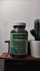 Healthy Options Magnesium Glycinate 133.3mg 90 Vegan Capsules Sleep Support Stress Relief Relaxation