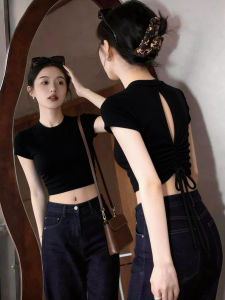 PEIXI | Unique Design Black T-Shirt
