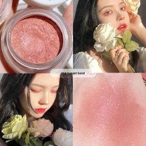 HERORANGE Blush Cream Natural Peach Light Orange Color Flushed Peach Nude Makeup Highlighting Cheek Purple August Apricot Female Student