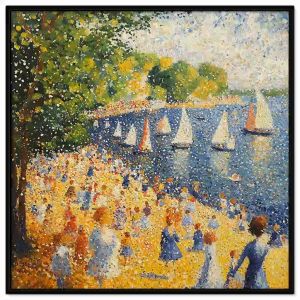 Tranh phong cảnh lễ hội. Tranh treo tường dán tường sơn dầu canvas trang trí. CGI-1637