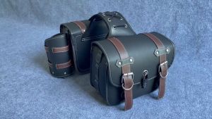 Cặp Túi Da Treo Hông Xe Motor Xe Máy Có Khoá 27cm