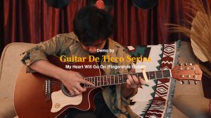 GITAR AKUSTIK ELEKTRIK MANDALIKA DE TICCO SERIES DTS-01TY-NS TUNER LC INCLUDE SOFTCASE DAN SENAR GITAR CADANGAN