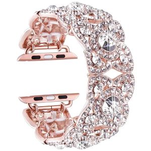 Diamond Bracelet Strap for Apple Watch Ultra 2 49mm Metal Women IWatch Series 9 8 7 6 SE 5 4 3 38mm 40mm 42mm 44mm 41mm 45mm