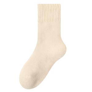 MiiOW Cashmere Socks Womens Autumn and Winter Knee Socks Northeast Cold-Resistant Heattech plus Stuffed Thickened Maternity Socks Sleep Socks