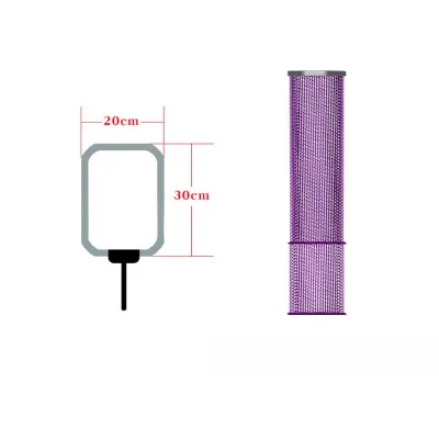 Square Portable Quick Dry Fishing Net Bag Mini Stream Wild Fishing Gear Durable Polyester Fish Guardian for Camping Travel