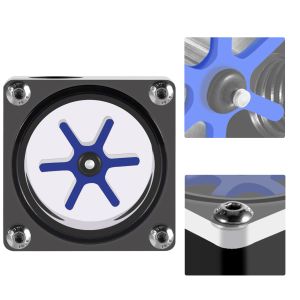 Arealer | Computer Water Cooling Velocity Of Flow 6 Impeller 3 Ways Flow Meter Indicator for PC Water Cooling System G1/4 Thread