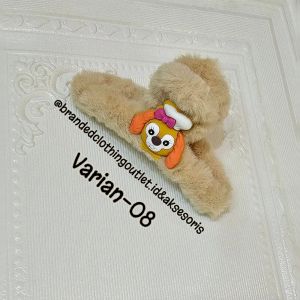 JEPIT RAMBUT KOREA BULU KARAKTER +-12 INCH / JEPITAN RAMBUT BULU MOTIF BONEKA / JEDAI JUMBO BULU POM-POM IMPORT / HAIR CLIPS / BLB-8829