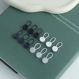 Elastic Cord Extend Collar Button Adjustable Lengthen Cuff Jeans Waistline Extension Buckle Trousers Pants Waist Prolong Buttons