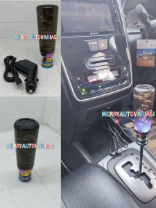GEAR KNOB MOBIL UNIVERSAL AKRILIK LAMPU HITAM