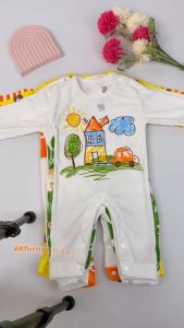12.12 Baju Bayi Lengan Panjang / Sleepsuit Bayi Motif Laki Laki Perempuan