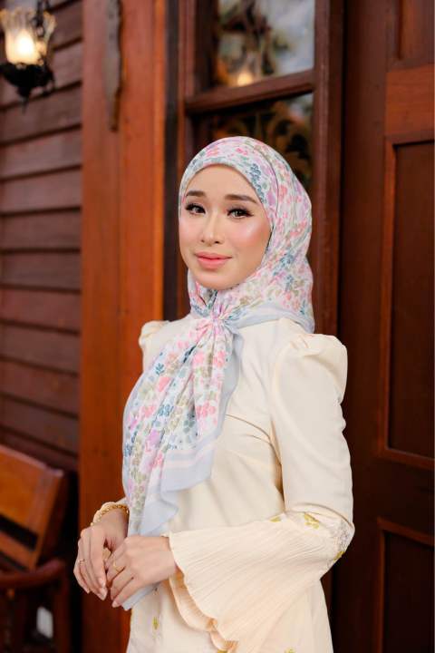 NEW DESIGN - Tudung Ruffle Malika Collection 2024 Bidang 46 Printed ...