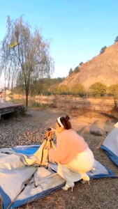 Lều cắm trại tự bung cho nhóm 4 đến 6 người  2 cửa 2 lớp thông thoáng chống tia UV chống muỗi và mưa