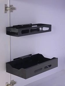 Punch-free Drawer Slide Storage Box Homemade Basket Cabinet Rack For under Kitchen Counter Sink Desktop Bathroom Storage