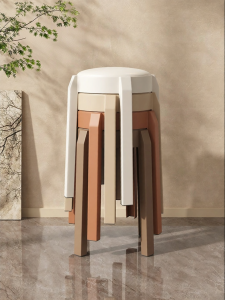Puang | Durable Stackable Soft Padded Round Luxury Stool