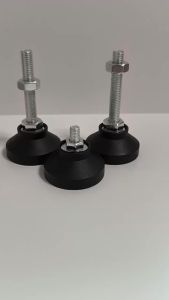 4Pcs Adjustable Lathe Leg Thread Type Adjustable Levelling Feet Swivel Base Articulating Leveling Legs Furniture Glide Pad