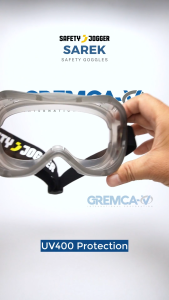 Safety Jogger SAREK CLEAR Safety Goggles Indirect Anti Mist Splash Dust UV Protection ANSI Z87+ ISO