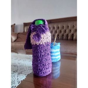 Sarung botol minum rajut tas botol cover termos Tumbler 600 ml