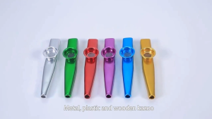Metal Kazoo Flute Lightweight Easy to Play Gift Bag Fillers Music Lovers Gifts in Assorted Colors for Kids Perfect for Music Enthusiasts