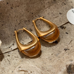 CAFFTI | Vintage Green Resin Earrings