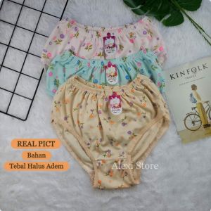 Grosir Celana Dalam Wanita Motif Bunga Jadul CD Ibu2 Emak2 Jaman Dulu Bahan Tebal Lembut Adem Melar