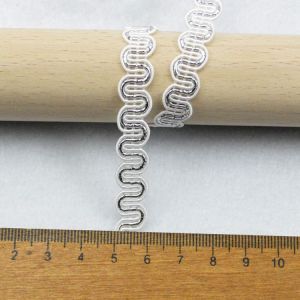 5m/16.4ft Each Pack 1.0cm Lace Trims golden Ribbon for Dress bras Costume Curtain braid cord Pillow DIY Handmade Craft Decorat