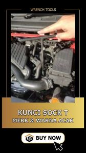Kunci T Hitam - Kunci Sock T Hitam 8 mm - 10 mm - 12 mm / Kunci Shock