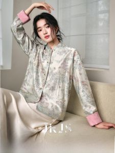 JK＆JS | Áo Khoác Thêu Hai Mặt Phong Cách Trung Quốc Cao Cấp Mới