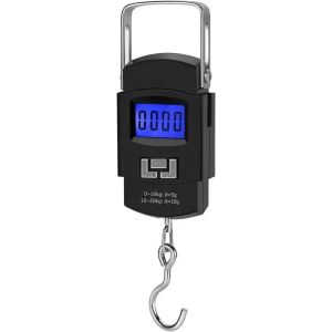 1PCS Portable 50kg Electronic Scale With Hook Fishing Scale LCD Digital Display Screen Mini Fishing Luggage Fishing Accessories