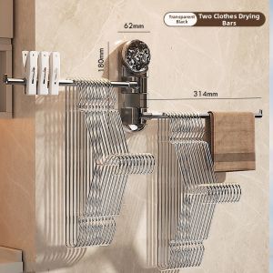 MMZECE | Foldable Suction Cup Sock and Underwear Drying Rack
