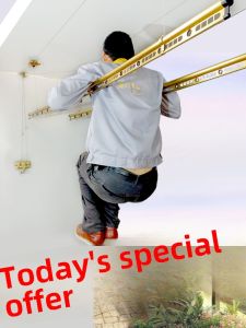 Drying Rack Balcony Air Clothes Clothing Rod Single Rod Double Rod Smart Manual For Home Indoor Hanger Hand Adjustable