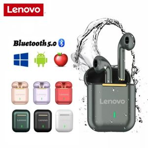 ♥100% ผลิตภัณฑ์ดั้งเดิม + Gratis Ongkir♥Lenovo ชุดหูฟังหูฟังไร้สายบลูทูธ J18หูฟังเกมลดเสียงรบกวน9D พร้อมไมโครโฟน TWS หูฟังหูฟังแฮนด์ฟรี