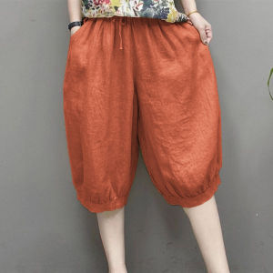HUAXUNRAN | Cotton Linen Loose Fit Wide Leg Pants Summer New Style Slimming