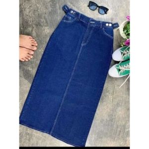 Rok Jeans Span Steetch Panjang
