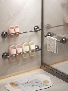 Giá Để Giày Dép Phòng Tắm Không Cần Đục Lỗ Giá Để Giày Dép Treo Bằng Kim Loại Không Dính Có Thể Điều Chỉnh Để Đựng Giày Dép Trong Nhà Tắm