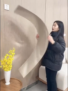 IMUTO HD mirror sticker wall glass full body dress mirror square household self-adhesive wall mirror can be bent acrylic mirror living room bedroom bathroom