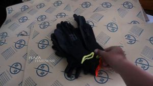 Sarung Tangan Safety Mekanik PU Hitam