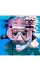 COPOZZ | COPOZZ Kids Diving Mask Full Face HD Anti Fog Scuba Mask Underwater Snorkel Mask Set Children Swimming Snorkel Diving Equipment