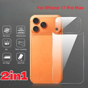 2in1 Back & Lens Hydrogel Film for iPhone 17 Series 17 Pro Max 17 Pro HD Clear Anti-Scratch Anti-Fingerprint Protector Sticker