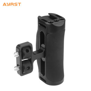 AYRST Mini Adjustable Side Handle Handgrip with Cold Shoe Interface and 1/4"-20 Screw Mount for Sony Canon Nikon DSLR Camera