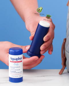 Aquaphor Baby Healing Balm Stick For Dry Sensitive Skin on Babys Face
