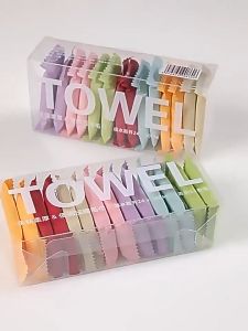 Portable Travel Towel 14pcs/box Disposable Washcloth Thickened Compressed Face Cleansing Beauty Square Towel
