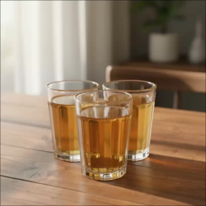 Set 12 Ly Thủy Tinh Dáng Cối Sọc Nhỏ 250ml - Tiện Dụng Cho Gia Đình & Quán Cafe