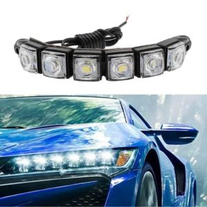 Waterproof 6-Chip LED DRL Strip - Flexible Car Daytime Running Light for Headlight Fog Light Reverse Light & Trunk