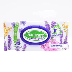 Sanicare Sanitizing Wipes 80 Sheets - Lavender Scent