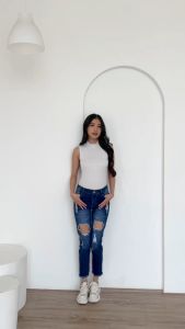 CELANA JEANS WANITA OINA RIPPED JEANS -SYS CLOTHIER