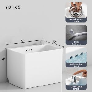 Ceramic Mop Basin for Bathroom and Balcony Use