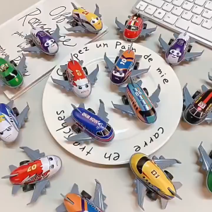Pull-back Airplane Toy 合金惯性滑行回力飞机玩具 Mainan Kapal Terbang Comel Kanak-Kanak Cute Mini Aircraft Model Kids Early Education Creative