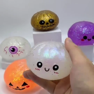 [SG] 2026 Halloween Glitter Dumpling 5PCS/1BOX Funny Dumpling Limited Edition Stress Relief Toy for Party Mystery Gifts