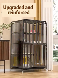 Greenpets Heavy Duty 4 Tier Cat Cage Stackable Sturdy Metal Frame for Large Cats Indoor Easy to Clean With Removable Tray Kulungan ng Pusa
